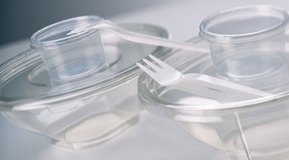 Plastic food packaging and cutlery